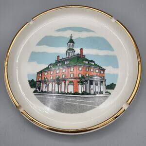 1960s Jack Nadel 6.5" Ceramic Advertising Ashtray Florida Savings Bank Vintage